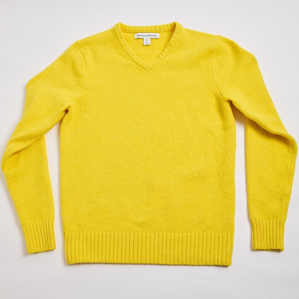 Worn once — Yellow V-neck Sweater | Size Small